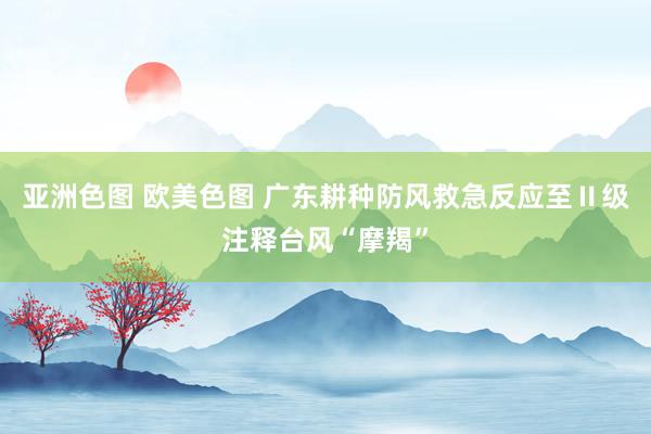 亚洲色图 欧美色图 广东耕种防风救急反应至Ⅱ级注释台风“摩羯”