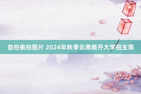 自拍偷拍图片 2024年秋季云南敞开大学招生简